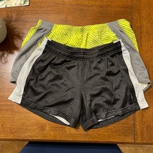 2 pair mens running shorts